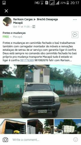Fretes e mudanças c estalaçao de central de ar montagem de móveis( 999092212)
