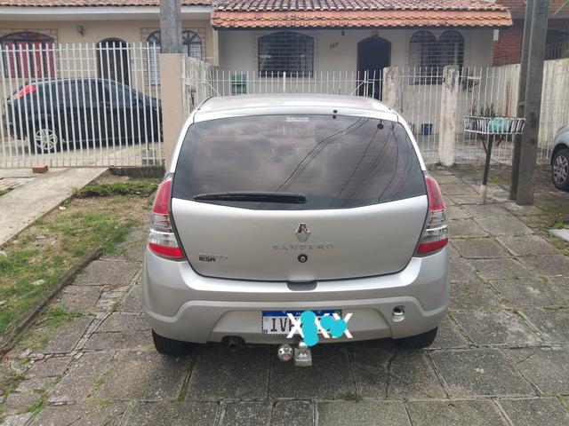 Renault Sandero expression 1.0 completo 2014 troco por moto - Foto 4