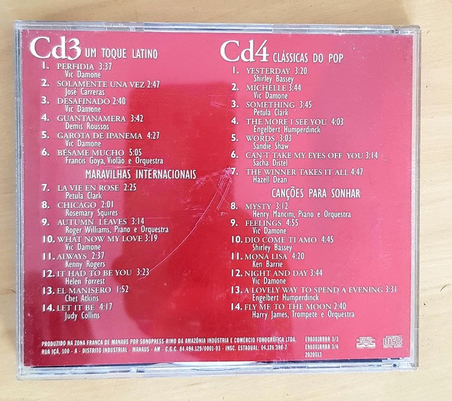 5 CDs Coleção Grandes Canções do Século XX - Reader's Digest - CDs