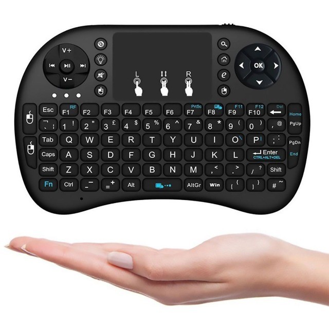 Mini Teclado Air Mouse Touch Sem Fio Tv Wireless Com Led - Foto 3