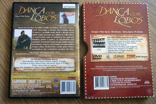 Dança com Lobos (DVD Duplo) com Luva - coleção pessoal