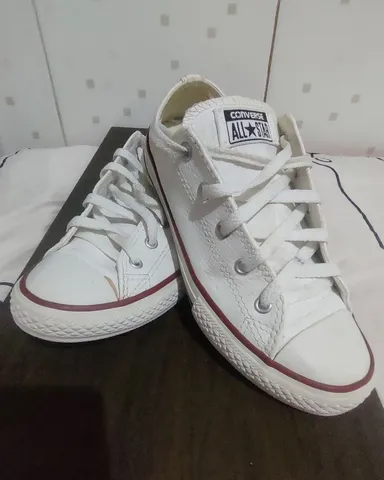 Tênis All Star Branco Cano Baixo, Tênis Feminino All Star Usado 87026269