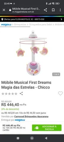 Mobile Chicco - COM PROJETOR E MÚSICA. Excelente estado - Foto 5
