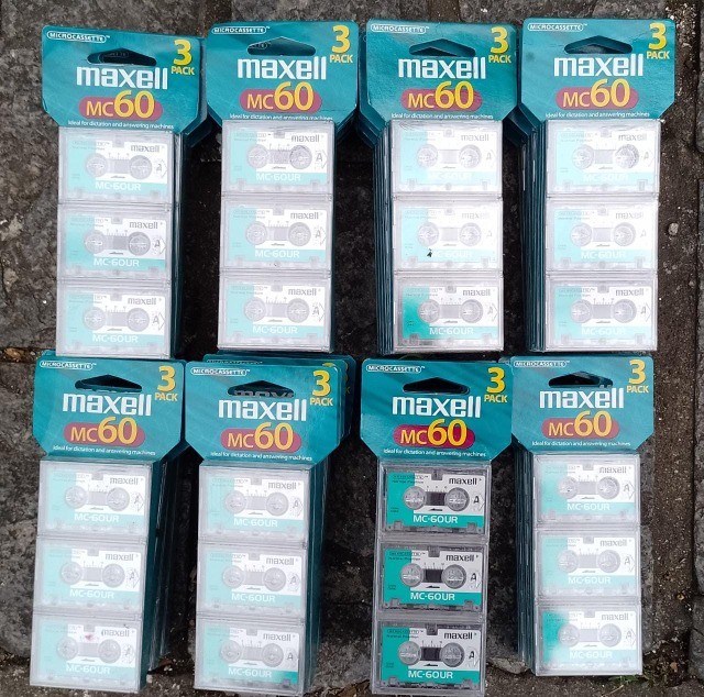 Maxell MC60 Microcassete  Pack 3 unidades