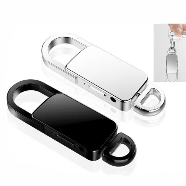 chaveiro espião gravador de áudio gravação ativada por voz MP3 player 8 gygas - Foto 2