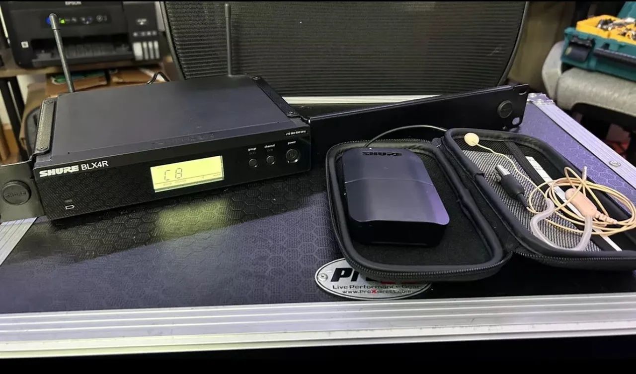 Microfone Shure Blx14rbr/mx53-j10 S/fio Headset Mx153 Bege - Foto 2