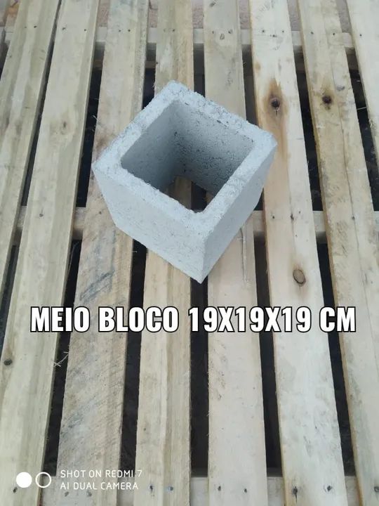Bloco 19x19x39 cm - construção de paredes e muros - Foto 2