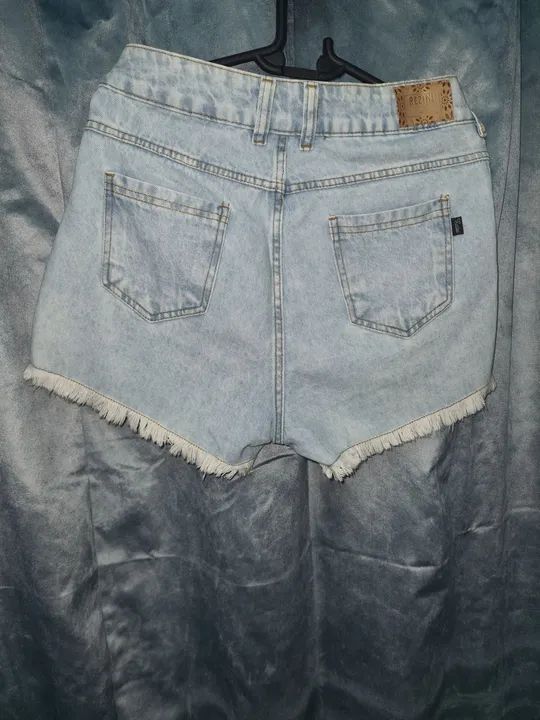 Short Jeans Desfiado tam. 40 - Foto 2