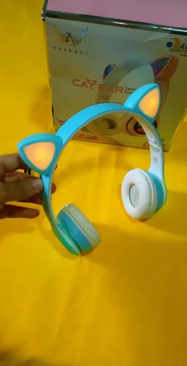 Headset Gamer Cat Ear com LED - Fone de Ouvido  - Foto 2