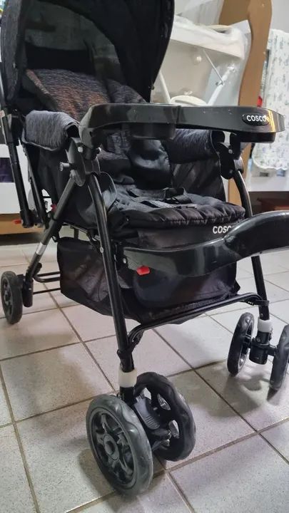 Carrinho de Bebê Reverse Cosco Preto - Foto 6