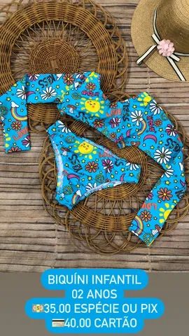Biquíni infantil 02 04 06 anos  - Foto 3