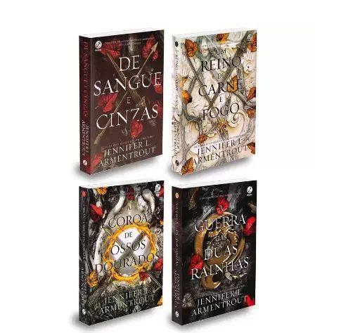 Box atualizado 5 livros da saga "De Sangue e Cinzas"