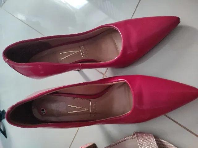 Scarpin Veludo Preto  Sapato Feminino Anna Field Nunca Usado