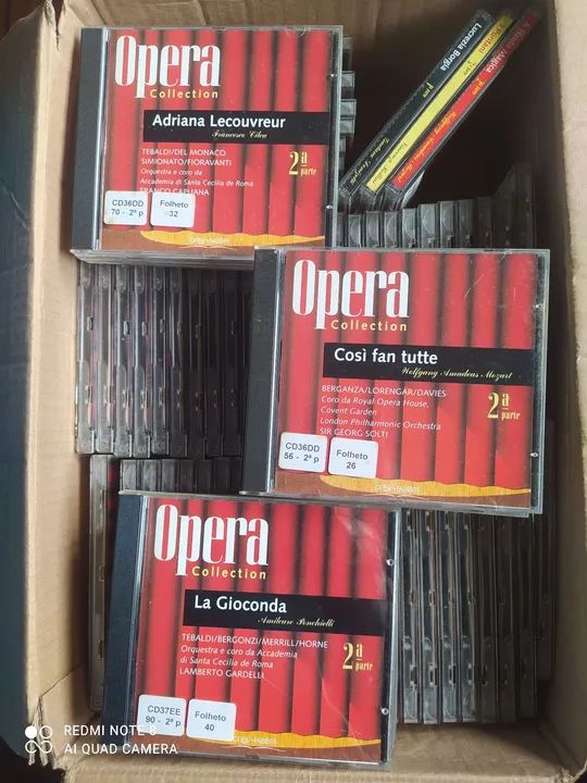 72 CDs coleção completa de ópera 