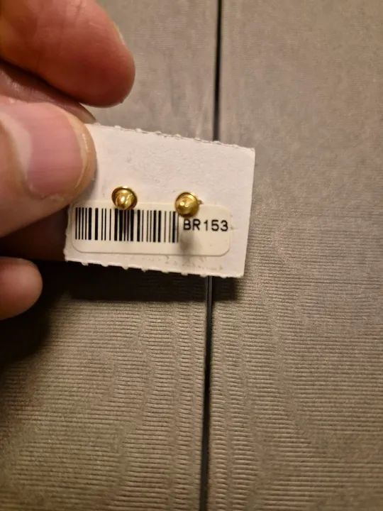 Brinco ouro 18k 750 - Foto 4