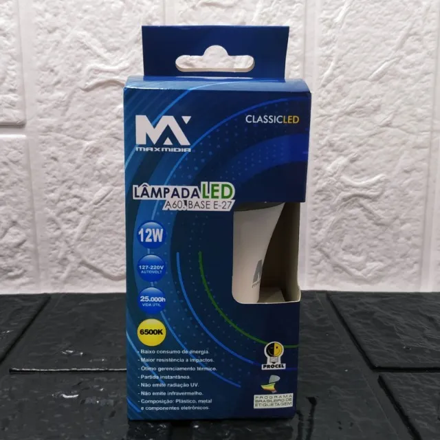 Lampada Led 12w 4.60.base E-27 6500k 25.000h Biv Maxmidia