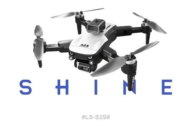 Drone S2S Dobrável, Motores Brushless, Câmera Dupla