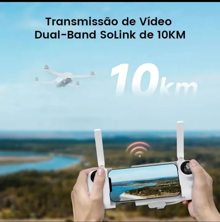 Drone x8 TELE SUPER ZOOM 30X.. 10km 35min de voo câmera 4k. até 12x nos cartões. - Foto 2