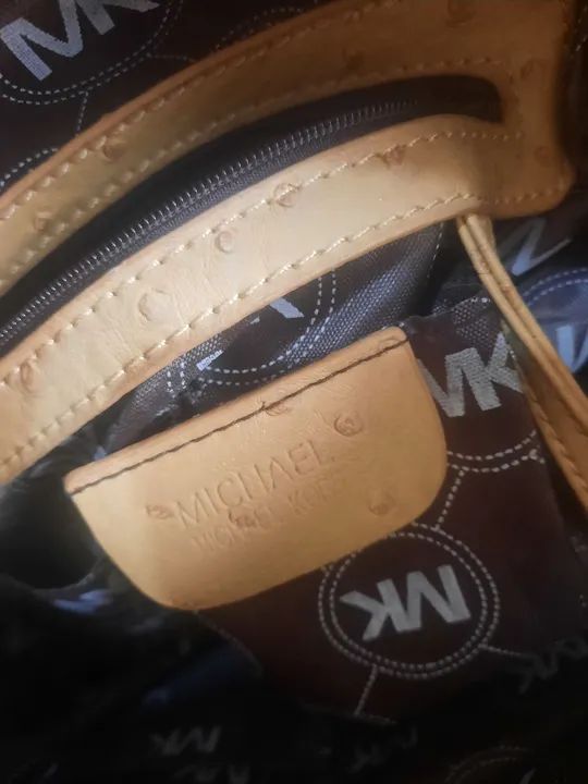 Bolsa Michael Kors Bege em Couro - Ótimo estado! - Foto 4