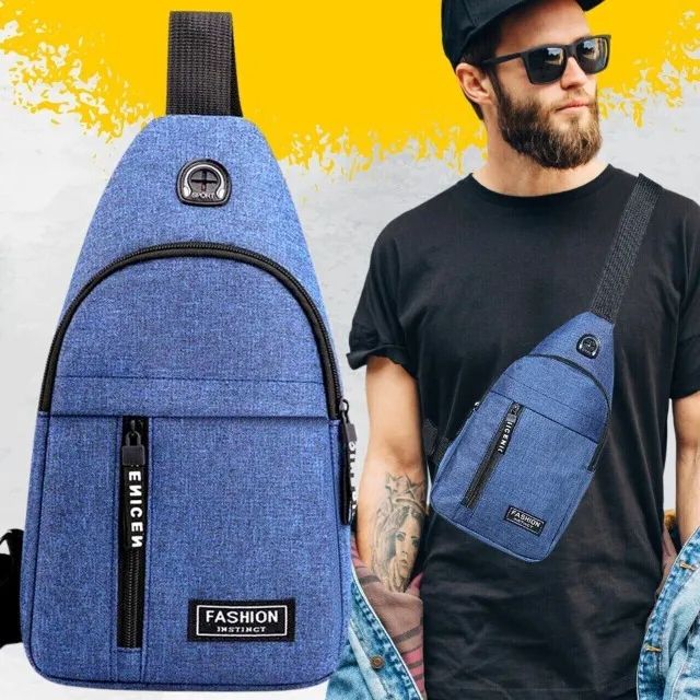 Mini Mochila Bolsa de Ombro Peito Transversal Tiracolo - Foto 3