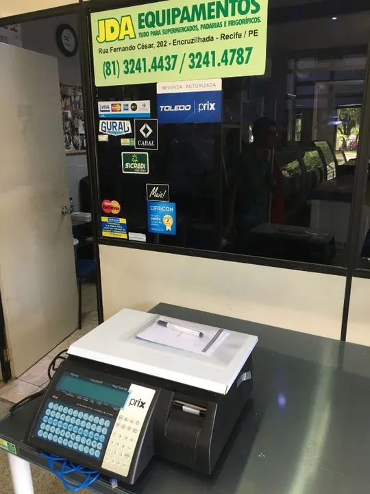 Balança 4 due prix marca toledo com impressora - 32 kgs - wifi  - Foto 4