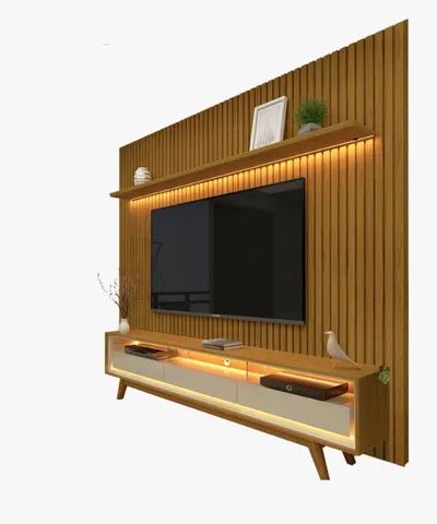 sala home rack painel ripado  - Foto 2