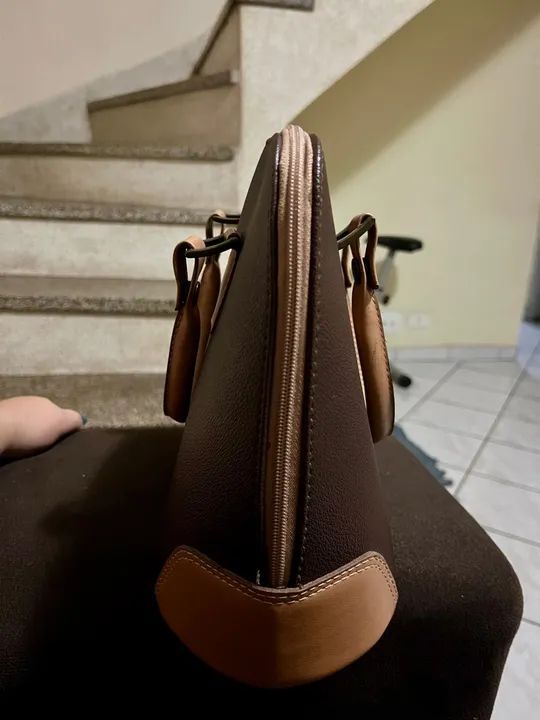 Bolsa Mônica Sanches original (couro legítimo) - Foto 5