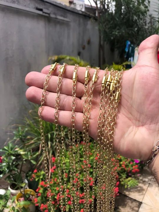 CORRENTE MOEDA ANTIGA 5MM NA PROMOÇÃO - Foto 2