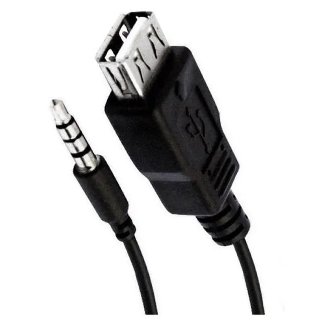 Cabo Adaptador Usb Fêmea X P2 Macho Entrada Auxiliar áudio - Foto 4