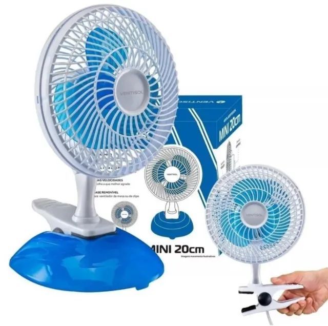 Mini Ventilador De Mesa Ventisol 20cm Vm20-01 127v 67870