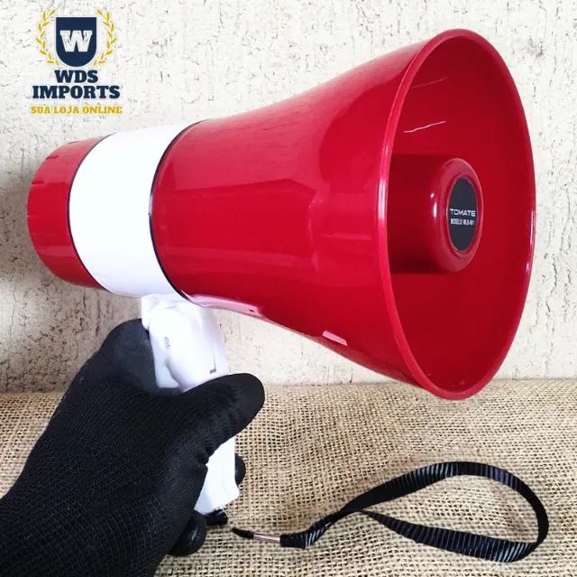 Megafone Port�átil Com Sirene Musica E Gravador - Foto 2