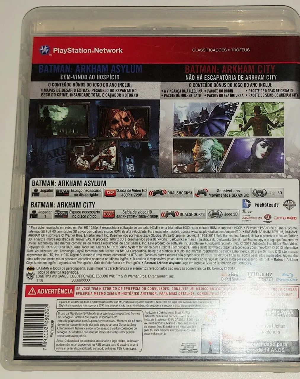 Batman: Arkham Asylum + Arkham City - PS3 - Foto 2