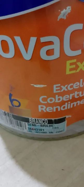 Tinta semi-brilho branco da novacor - Foto 2