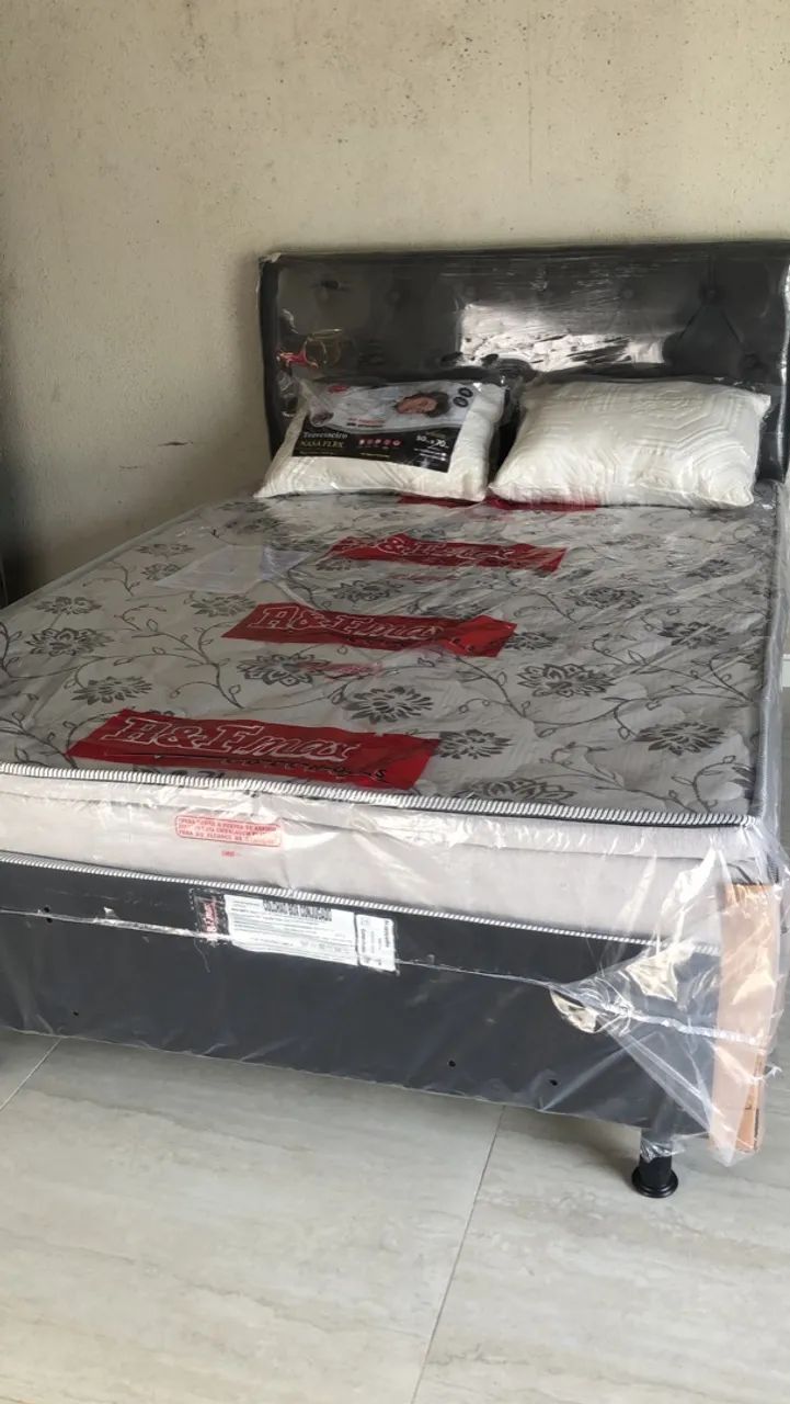 CAMA NOVA CASAL COM PILLOW 