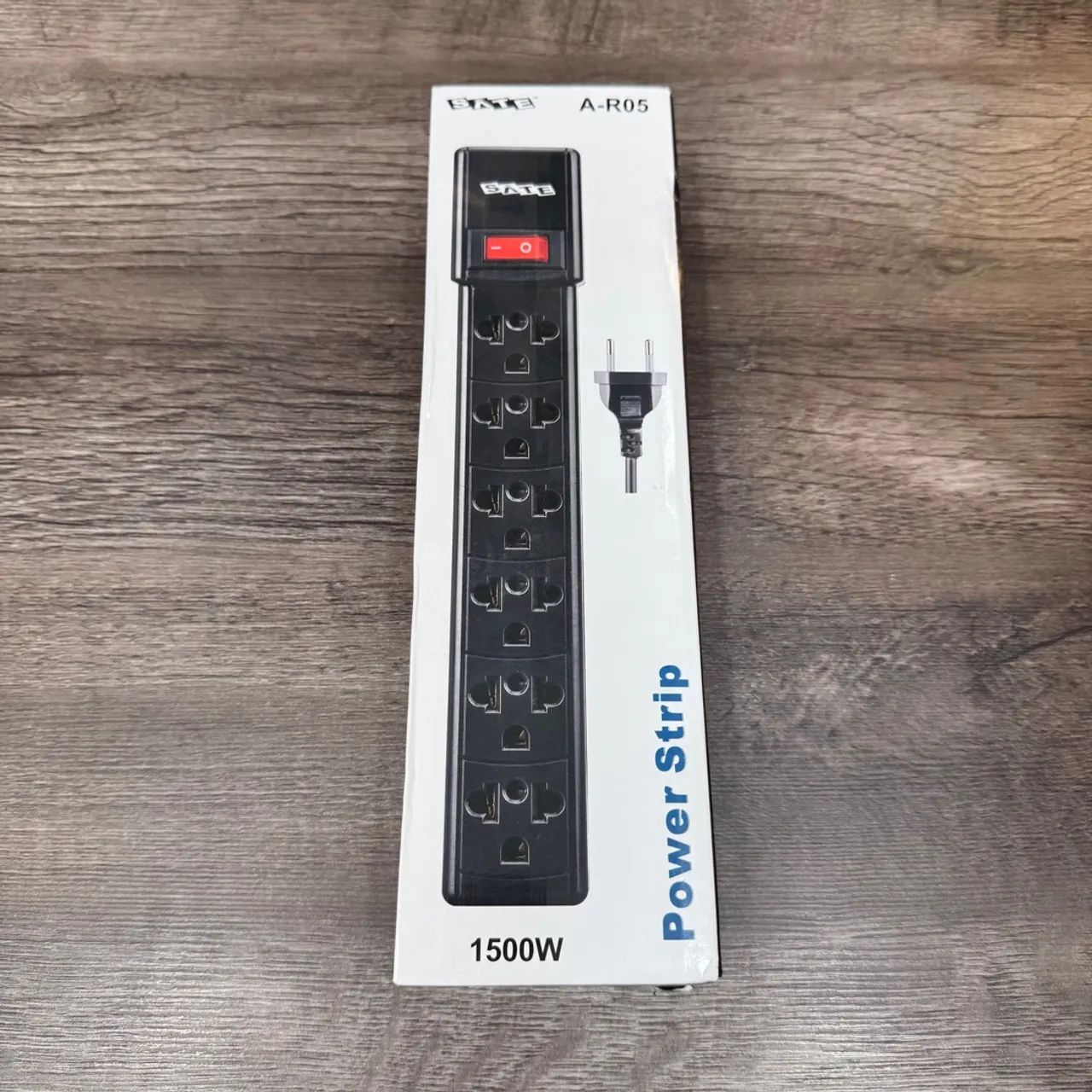 Régua Extensão Extensor de Tomada 1500W 6 Tomadas