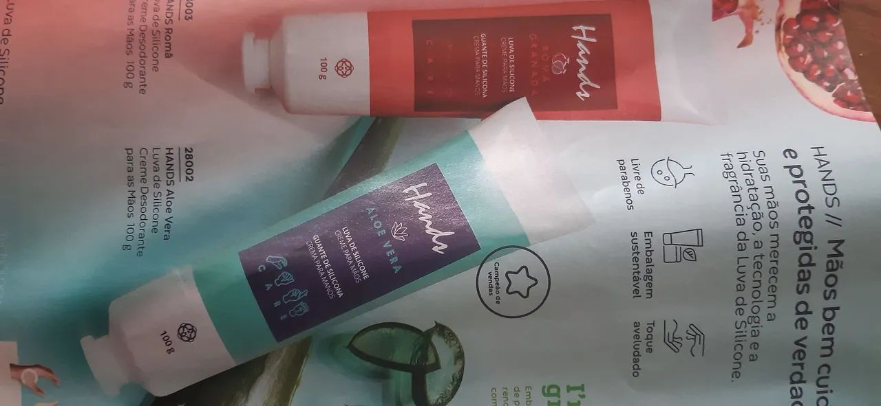 Luva de Silicone Creme para Mãos Hinode - Hidratação e Proteção - Foto 3