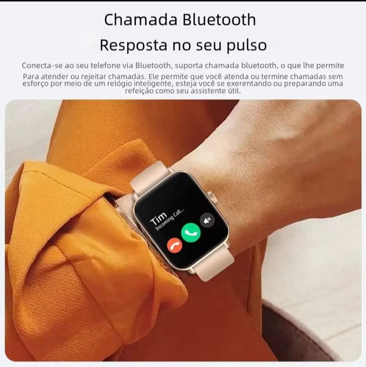 Smartwatch COLMI P81 Azul Relogio Inteligente Várias Funções  - Foto 4