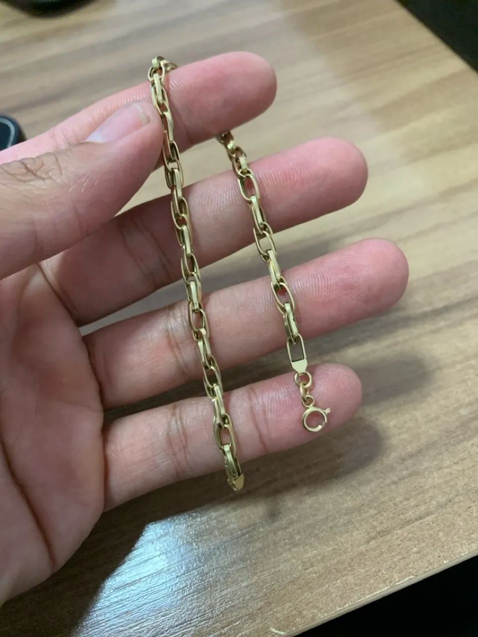 Pulseira elo trançado - 4.1g ouro 18k (750)  - Foto 2