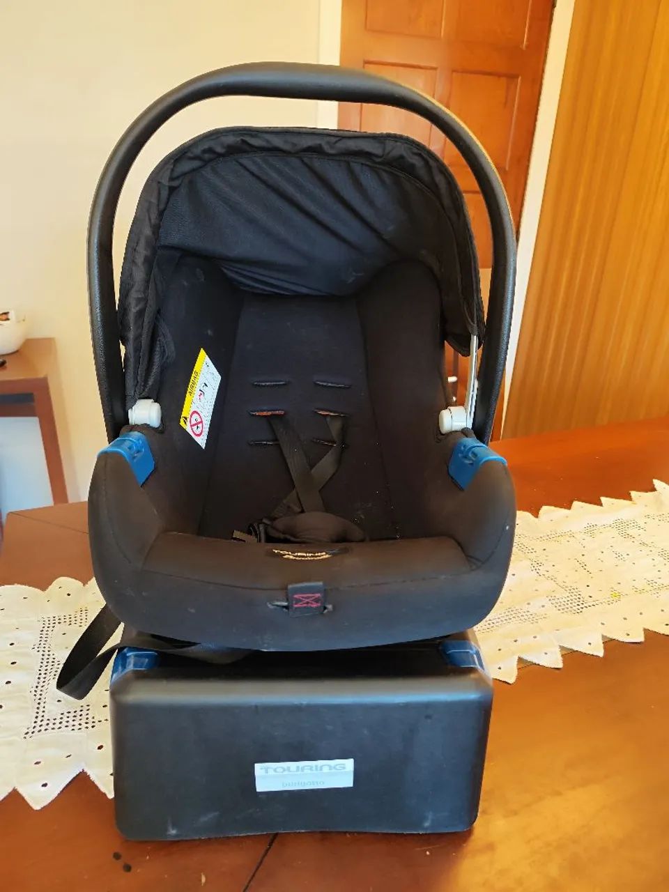 Cadeirinha para Bebê Conforto + base Burigotto touring- Ótimo Estado - Foto 2
