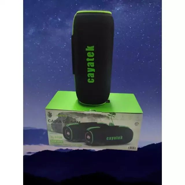 Caixinha de som Bluetooth CAYATEK prova a Água 60W Alto Falante Duplo e Luz RGB boa SOM-02 - Foto 4