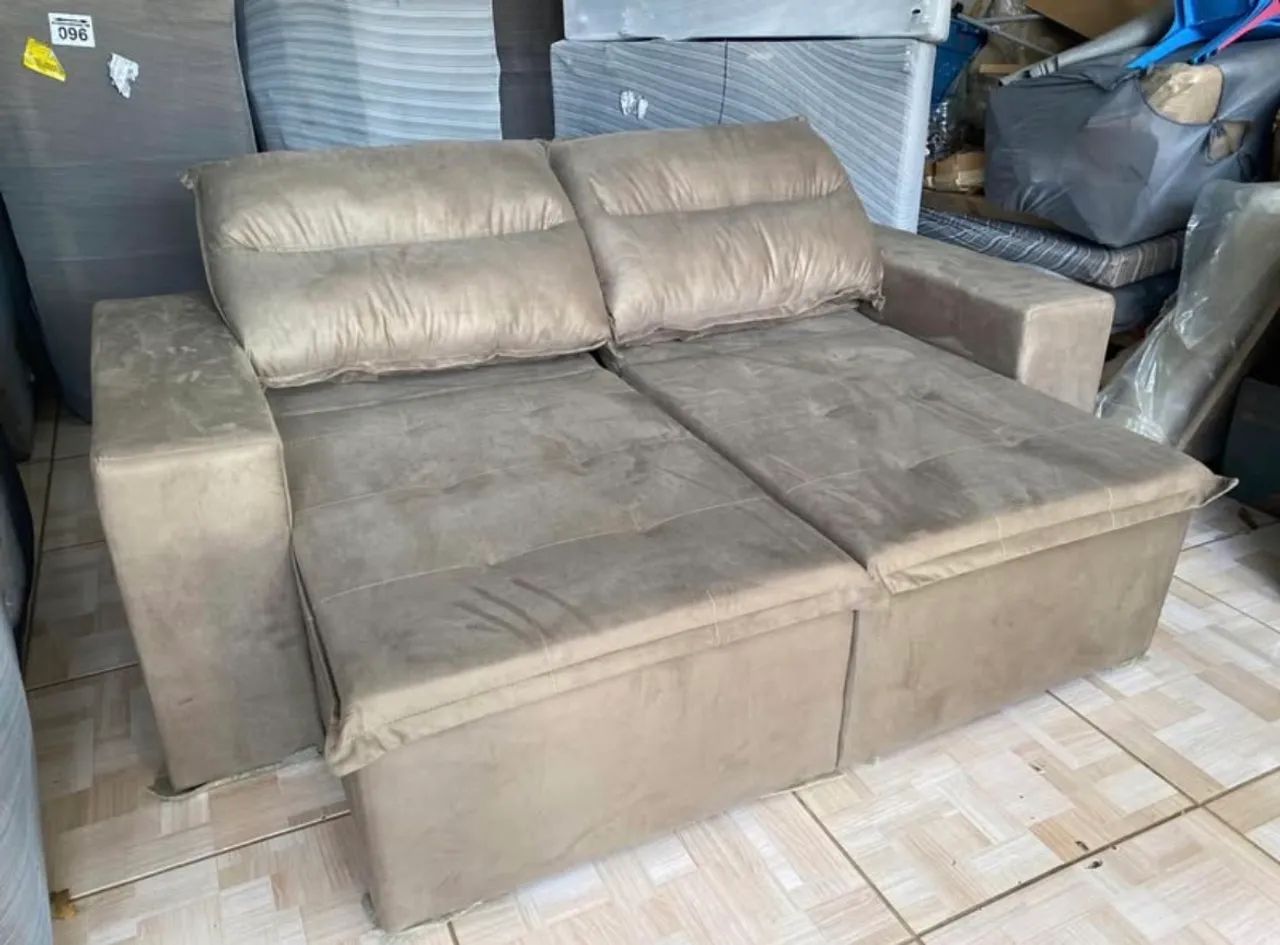 Sofá Retrátil e Reclinável 2.05m NOVO ( Direto da Fábrica ) - Foto 4