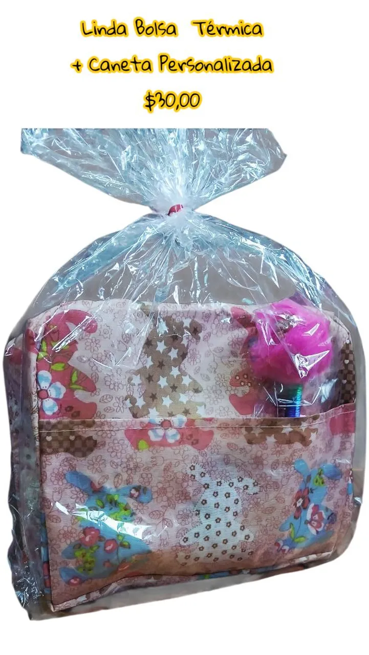 Linda Bolsa Térmica + Caneta Personalizada