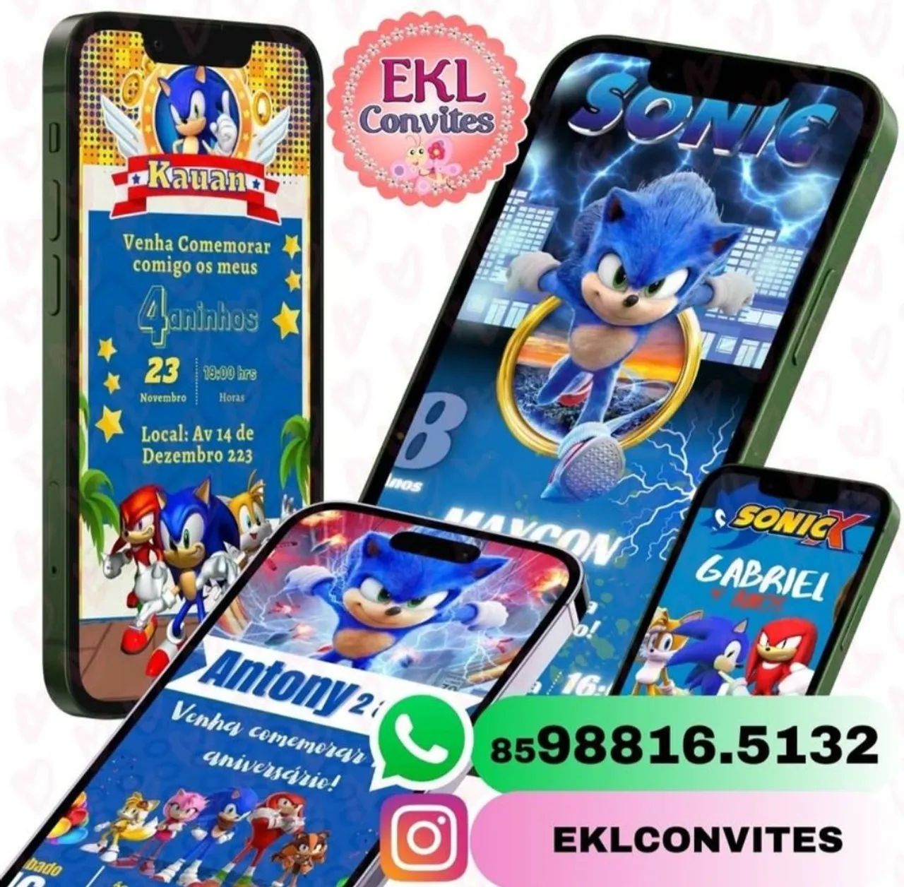 Convites personalizados infantis - todos os temas  - Foto 5
