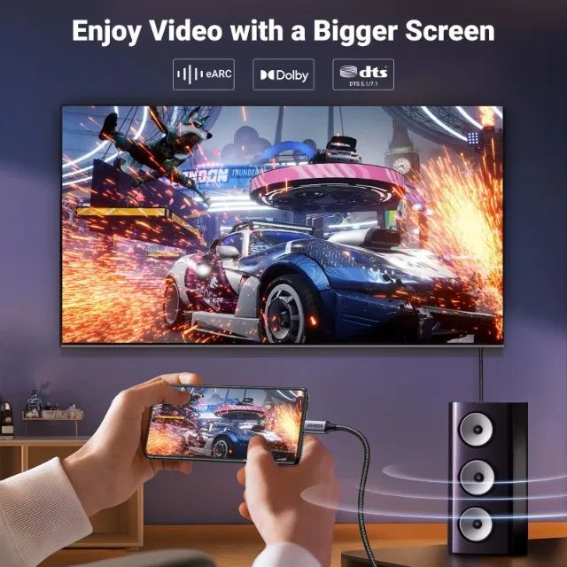 cabo usb-c para displayport 8k - Foto 3