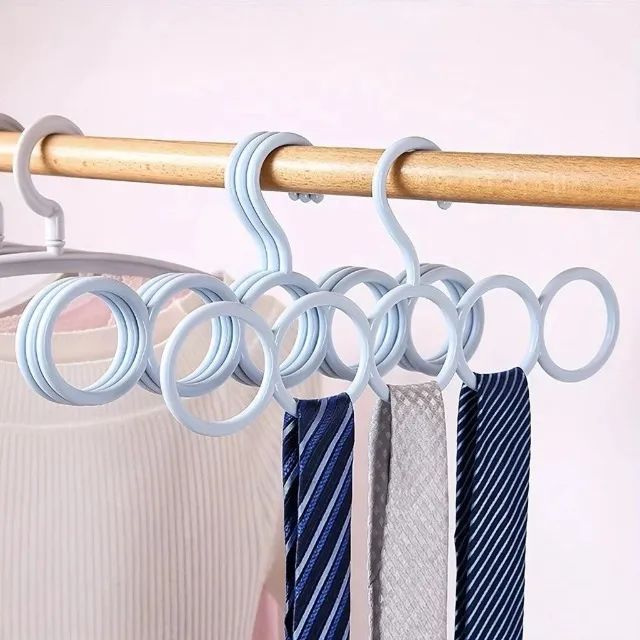 Cabide Organizador Com Argolas Para Pendurar Lenços Cintos Gravatas Multiuso - Foto 5