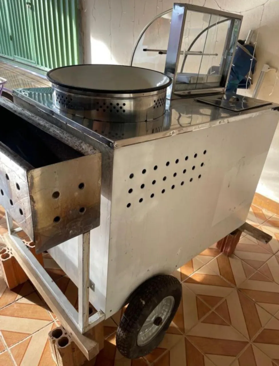 Carrinho de churrasco - Ideal para eventos e Pia de cozinha nova zerada