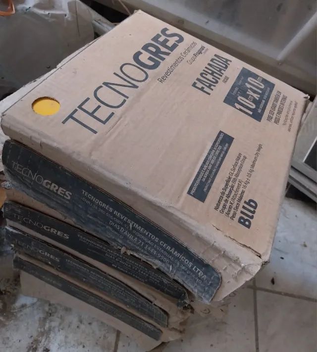 Cerâmica Tipo A 10x10cm Brilhante BR10090 Uso Interno e Externo Tecnogres (Ler descrição) - Foto 2