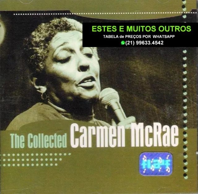 Três Cds da cantora Carmen McRae.