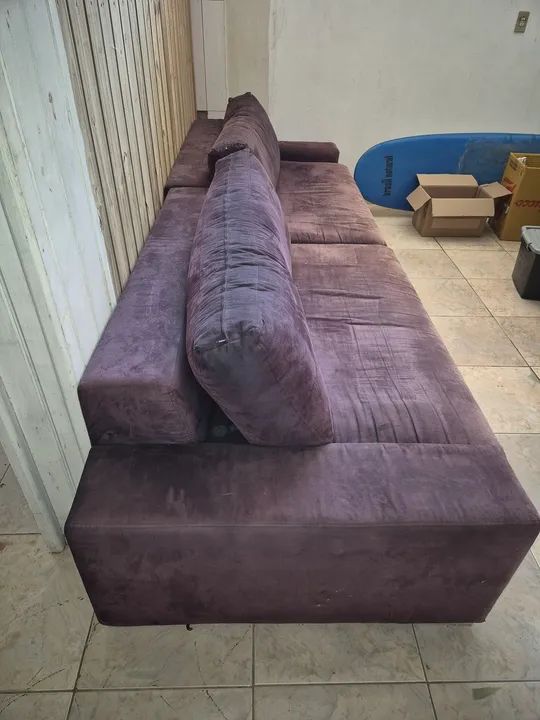 Sofá em Suede - 4 lugares - Foto 2