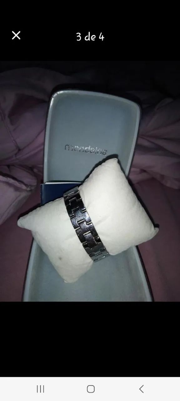 Relógio feminino Mondaine com cristais - Foto 3